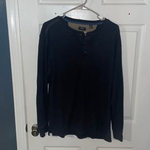 Long sleeved three button shirt
